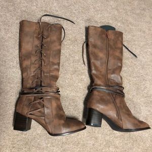 super cute tie wrap fall boots!